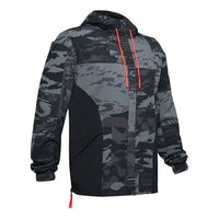 Men's Under Armour Moments Casual Sports Protection Hooded Jacket Black 1351337-001