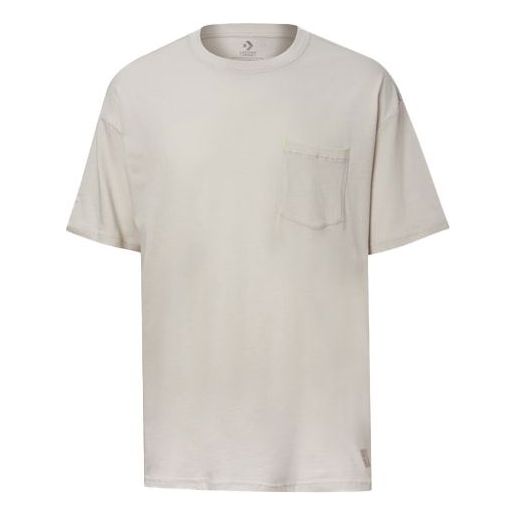 Converse Renew Oversized Crew Neck Pocket T-Shirt Asia Sizing 'Beige' 10020016-A03