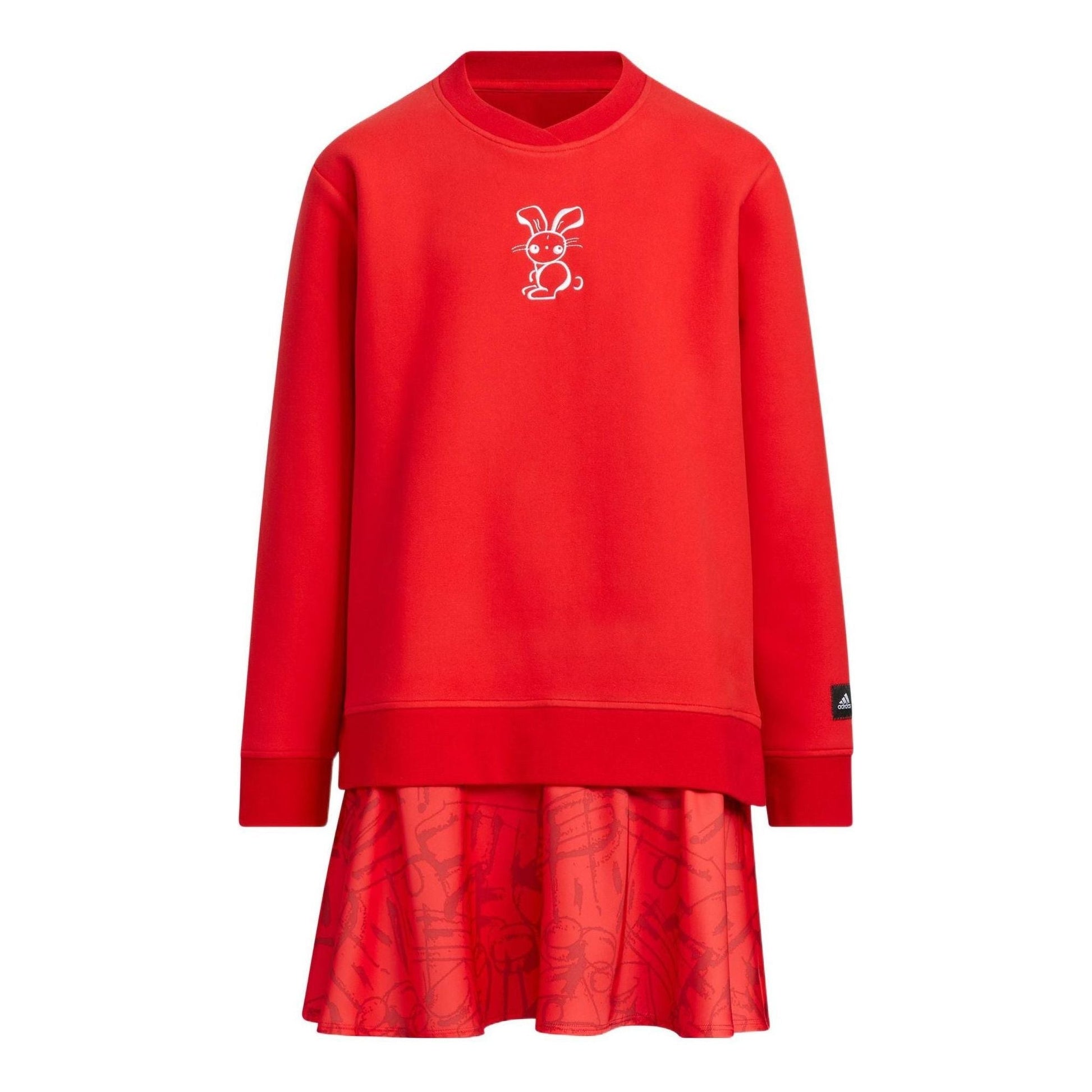 (GS) adidas CNY Knit Dress 'Red' HZ0224
