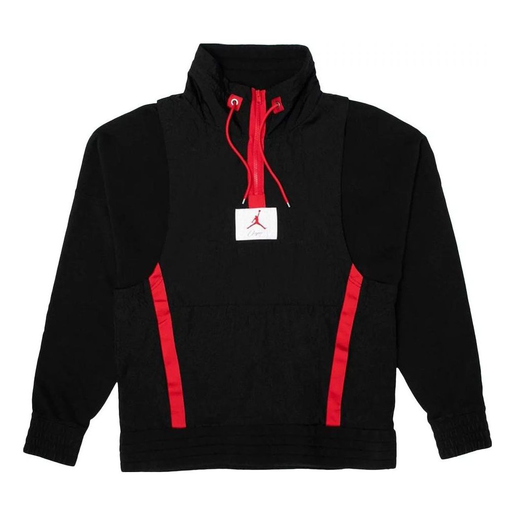 Air Jordan x Union NRG Vault AJ Flight Half Zip Jacket 'Black' AH3408-010