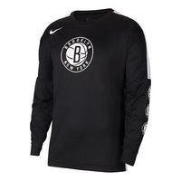 Nike Dri-FIT NBA Brooklyn Nets Casual Sports Round Neck Black CW2221-010