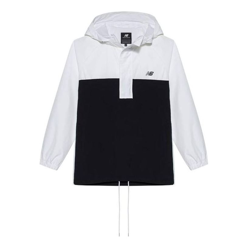 New Balance Fleece Windbreakers Asia Sizing 'White Black' NA83N033-WT