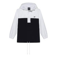 New Balance Fleece Windbreakers Asia Sizing 'White Black' NA83N033-WT
