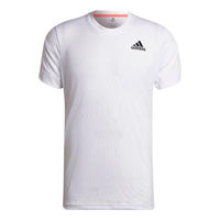 adidas Solid Color Logo Printing Round Neck Short Sleeve White HB9144