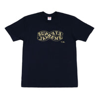 Supreme FW18 Eternal Tee Navy Logo Printing Short Sleeve Navy Blue SUP-FW18-456