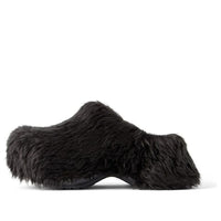 (WMNS) Balenciaga Crocs Mules 'Black Fake Fur on Rubber' 720762W0FOU1000