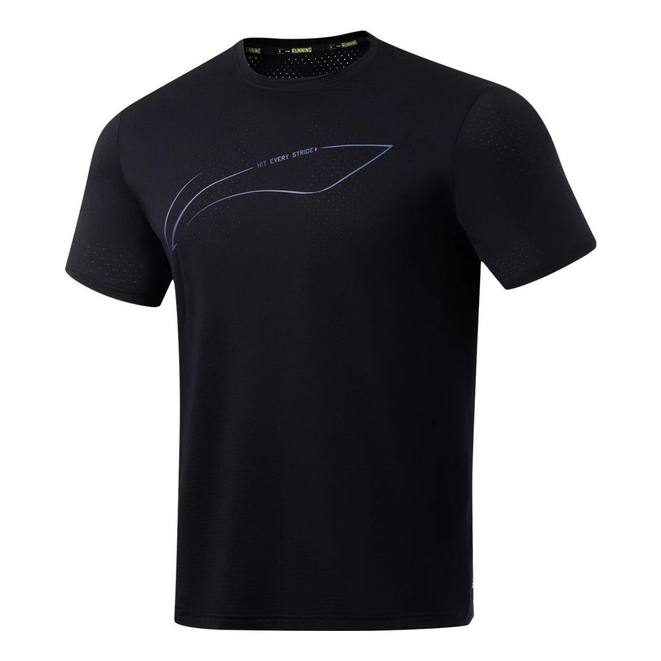 Li-Ning Logo Running T-shirt 'Black' ATST073-1