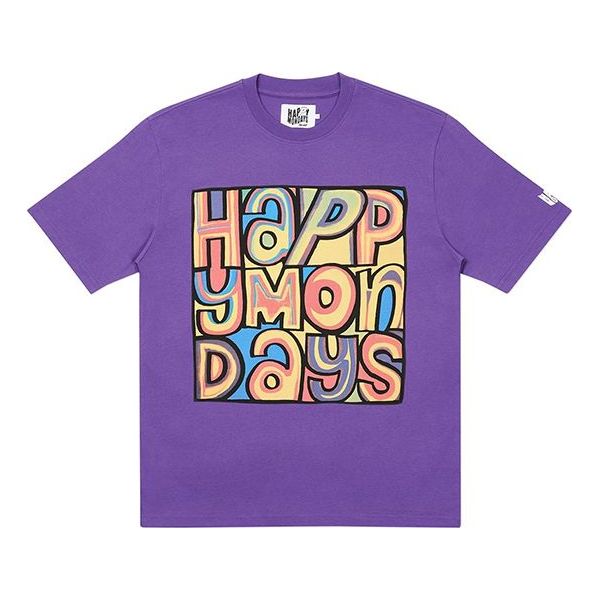 PALACE Alphabet Short Sleeve Round Neck Unisex Purple P19TS322