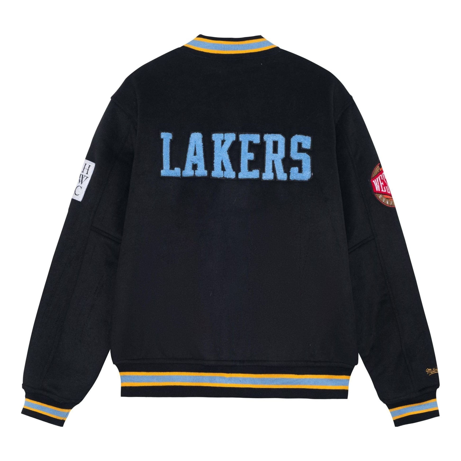 Mitchell & Ness x Nba Hardwood Classics Wool Varsity Jacket 'LA Lakers' OJBF5376-MLAYYPPPBLCK
