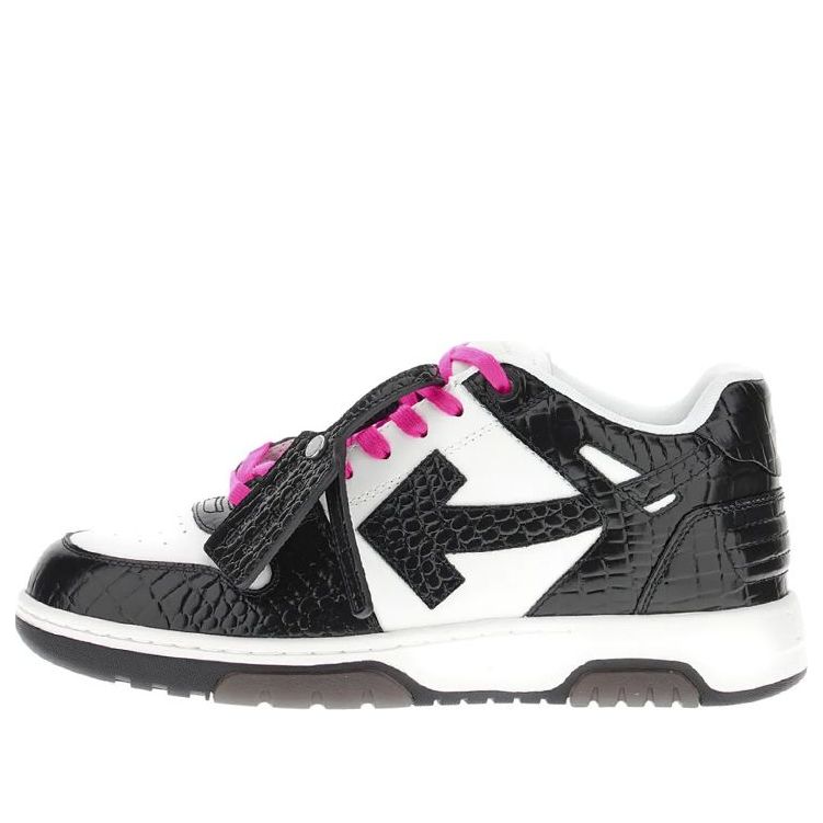 Off-White Out Of Office Low-Top Sneaker 'Black White Purple' OMIA189S23LEA0060110