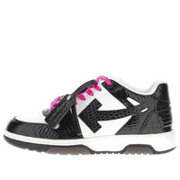 Off-White Out Of Office Low-Top Sneaker 'Black White Purple' OMIA189S23LEA0060110