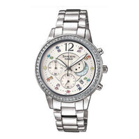 CASIO SHEEN Waterproof Stainless Steel Strap White Analog SHE-5018D-7ADF