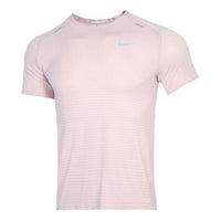 Nike Techknit Ultra Light Breathable Running Short Sleeve Pink Light pink CJ5345-663