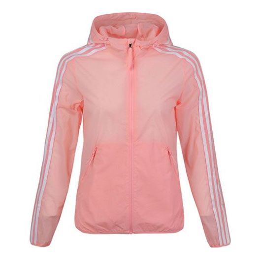 (WMNS) adidas Windbreaker 3S Woven Jacket Pink FT2883
