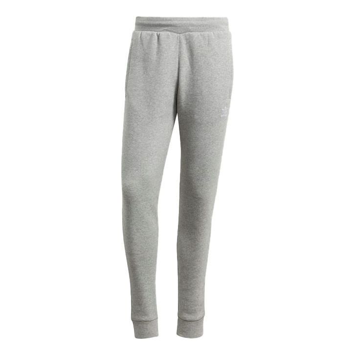adidas originals Trefoil Pants Solid Color Training Bundle Feet Sports Pants Gray ED8786