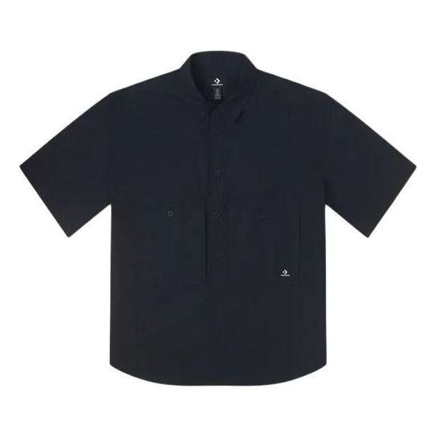 Converse Wordmark Utility Shirt Asia Sizing 'Black' 10026433-A01