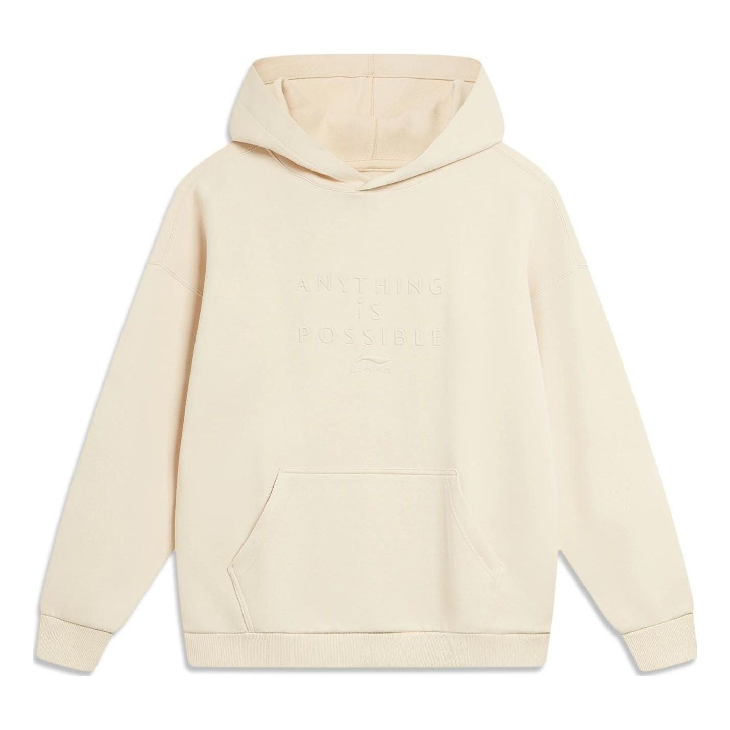 Li-Ning Anything Is Possible Logo Hoodie 'Creamy White' AWDT757-1