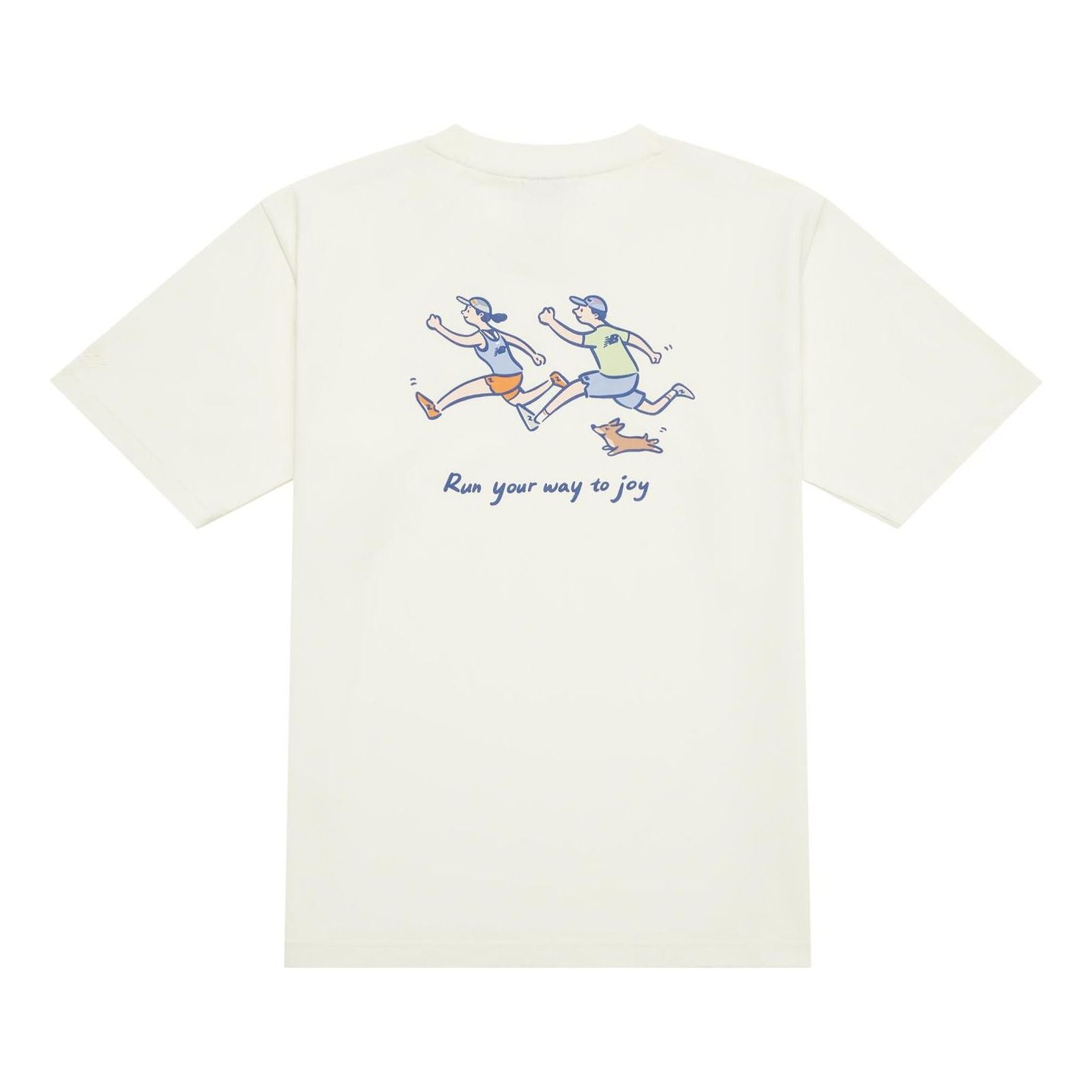 New Balance Running Duo Graphic T-Shirt Asia Sizing 'Ivory' NEE26121-IV