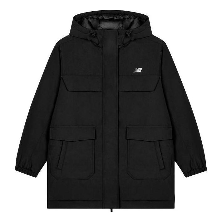 (WMNS) New Balance Winter Warm Hooded Down Jacket Asia Sizing 'Black' AWJ33332-BK