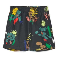 PUMA Adventure Planet All Over Print Shorts 'Black' 533488-01