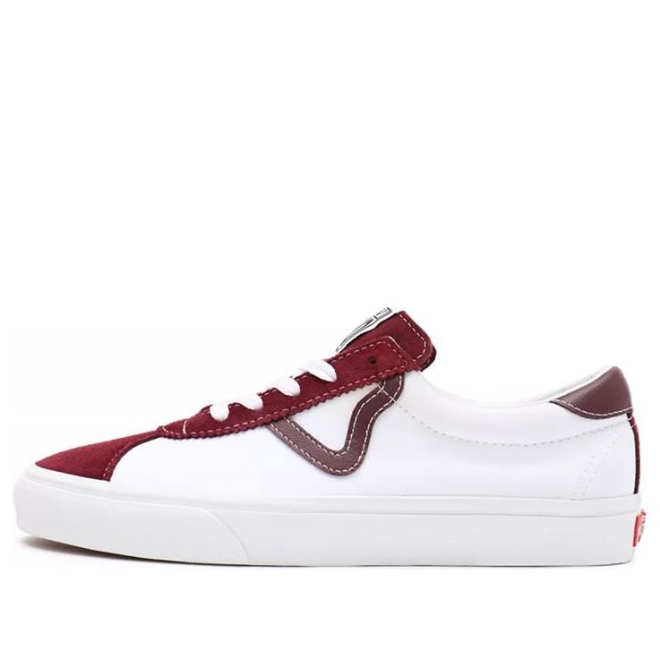 Vans Sport Lightweight Breathable Low Top Casual Skate Shoes White Red VN0A4BU69YI