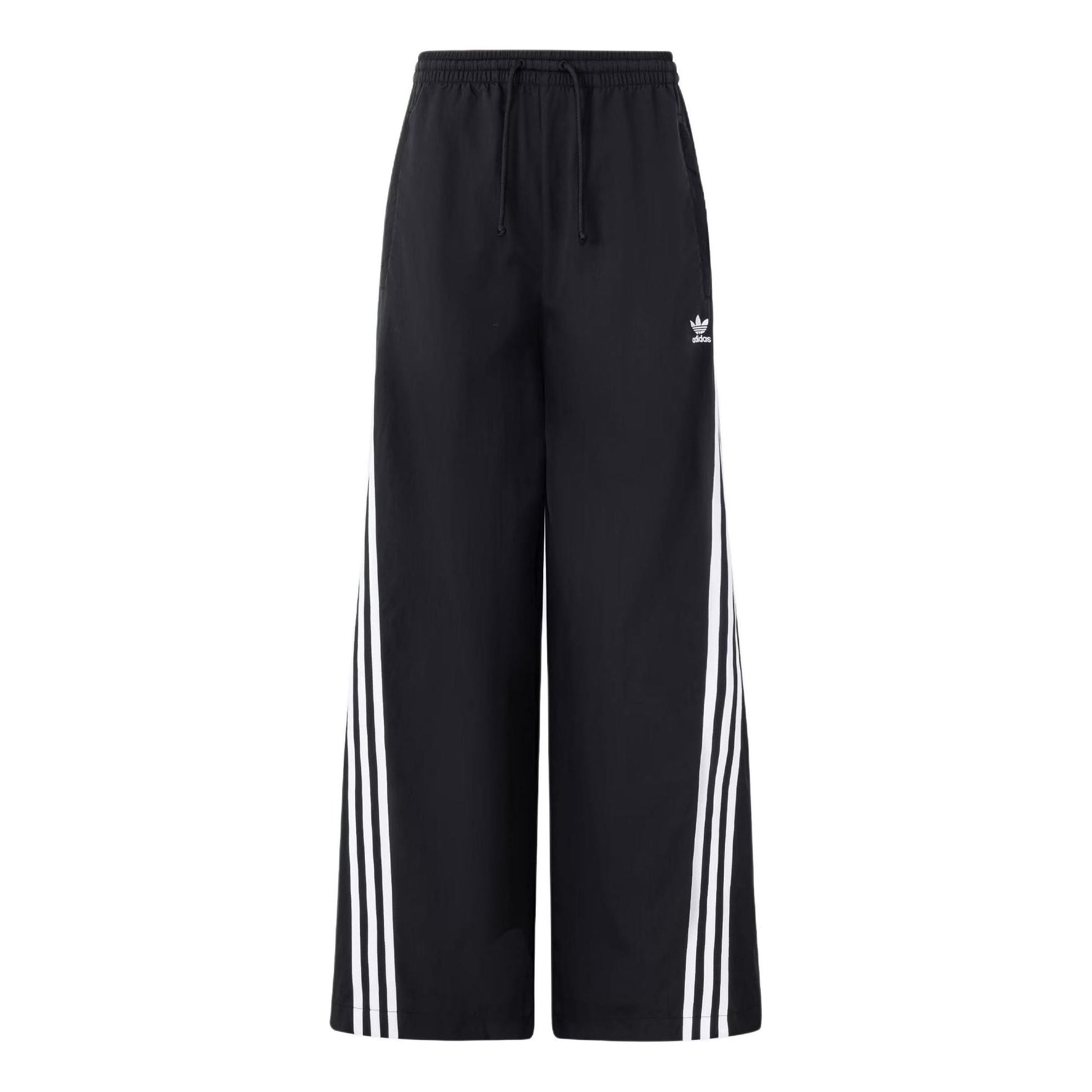 (WMNS) adidas Originals Oversize Track Pants Asia Sizing 'Black White' JJ3359