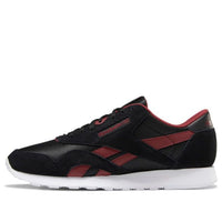 Reebok Classic Nylon Running Shoes Black/Red FV9323