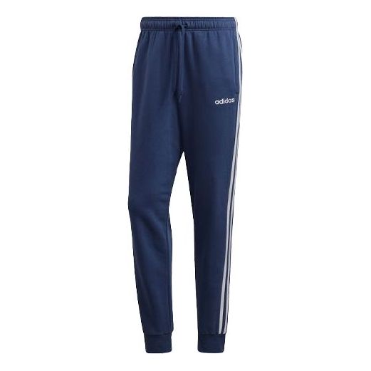 adidas Classic Logo Printing Drawstring Sports Pants Blue FM6276