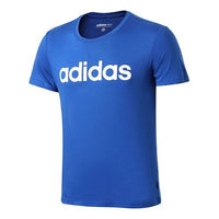 adidas neo Casual Round Neck Short Sleeve Blue CV9320