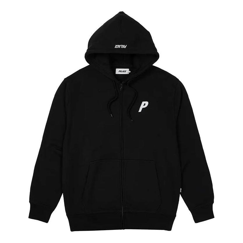 Palace Felt P Zip Hood 'Black' P24CS116