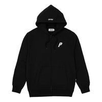 Palace Felt P Zip Hood 'Black' P24CS116