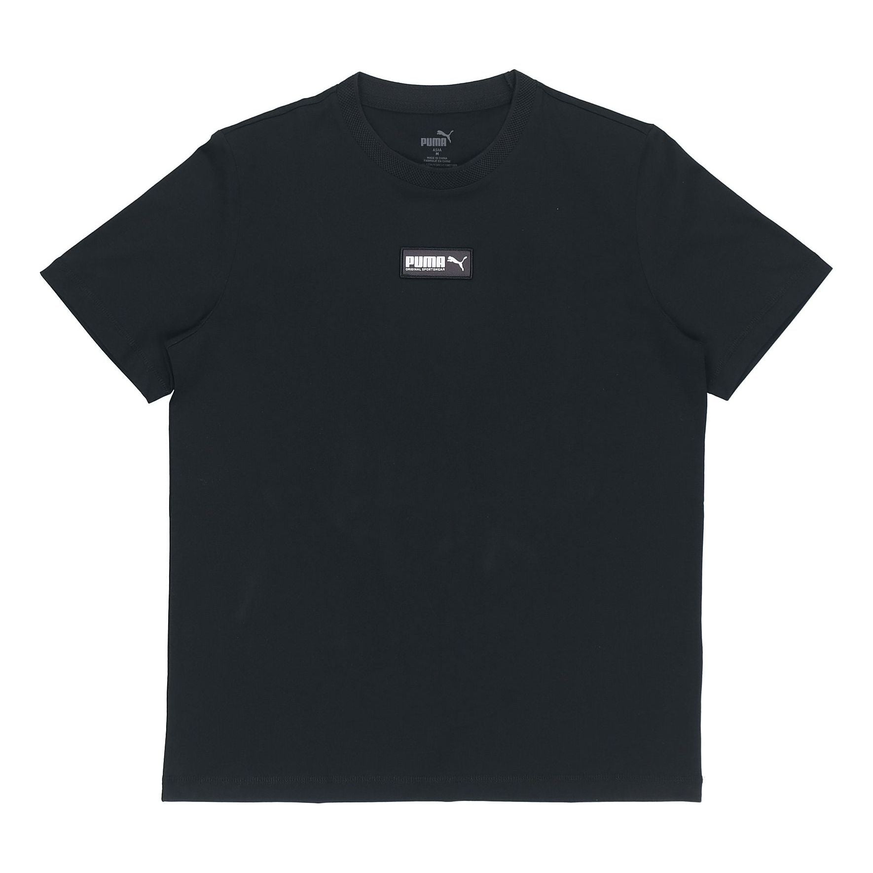 PUMA Round Neck Sports Short Sleeve Black 844632-01