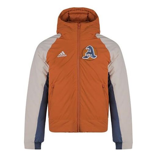 adidas Outdoor protection against cold Stay Warm hooded down Jacket Khaki Brown FM2874
