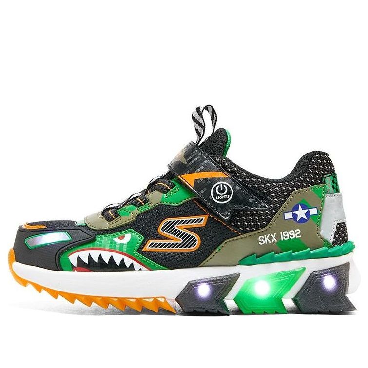 (GS) Skechers Training Shoes 'Black Green' 401525L-BKGR