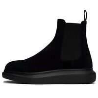 Alexander McQueen Suede Chelsea Boots 'Black' 586198WHXK21000