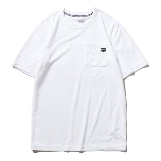 PUMA Downtown Towelling Tee Short Sleeve White 582949-02