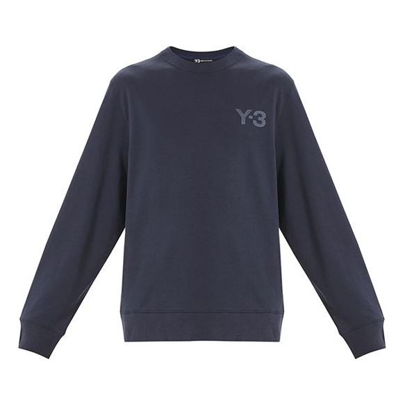 Men's Y-3 Chest Small Logo Casual Knit Black FR2393