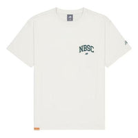 New Balance Small NBSC Graphic T-Shirt Asia Sizing 'White Green' AMT42331-CIC