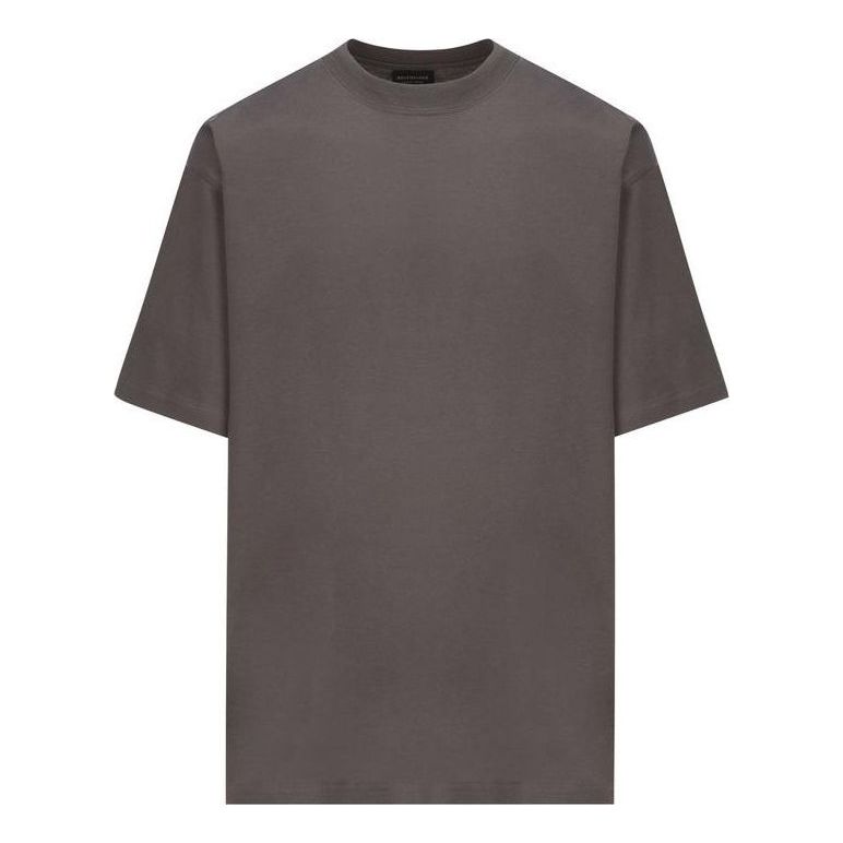 Balenciaga Care Label T-shirt Medium Fit 'Grey Black' 724514TNVL91219