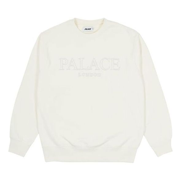 PALACE Classic Minimalistic Alphabet Logo Round Neck White P20CS112
