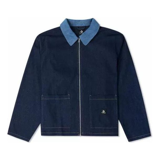Converse Denim Shirt Jacket Asia Sizing 'Night Indigo' 10024867-A01