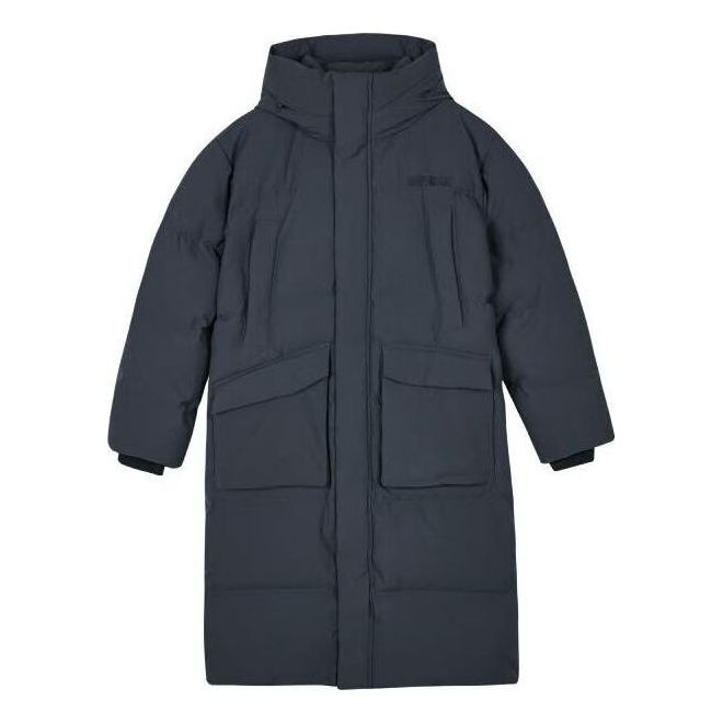 Skechers Woven Long Down Jacket 'Grey' L423M156-00W5