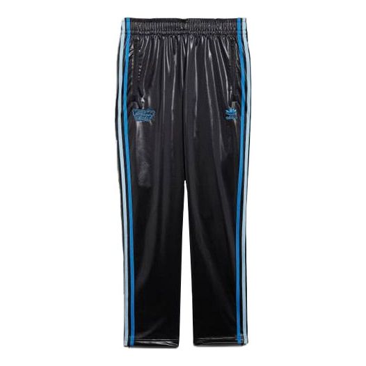 Men's adidas originals x Kerwin Frost Crossover Side Stripe Bright Straight Casual Pants/Trousers Black HB4932