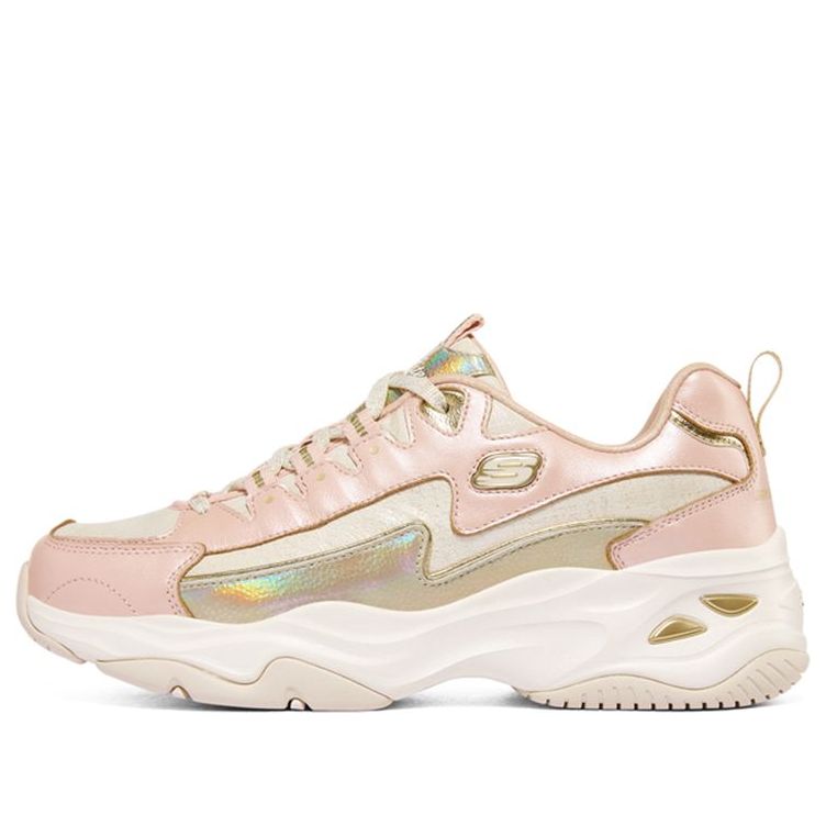 (WMNS) Skechers D'Lites 4.0 Elite PRM 'Pink White Gold' 149736-PKGD