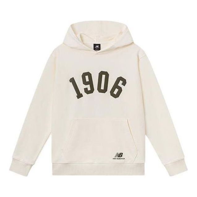 New Balance Logo Print Hoodie Asia Sizing 'White' AMT23333-CIC