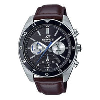 Men's CASIO EDIFICE Series Watch Business Mens Black Analog EFV-590L-1AVUEF