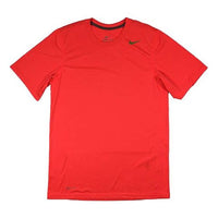 Nike DRI-FIT Casual Sports Short Sleeve Red 698255-671