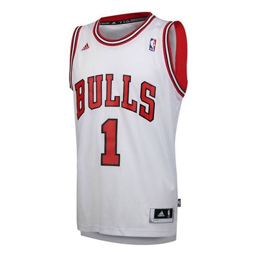 NBAadidas NBA Chicago Bulls 1 Basketball game Sports Vest White L71687