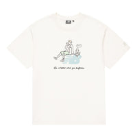 New Balance x PK Graphic Tee Asia Sizing 'White Blue' 5ED26011-IV