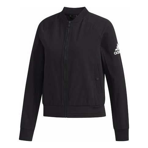 (WMNS) adidas Woven aviator Jacket Black FM9319